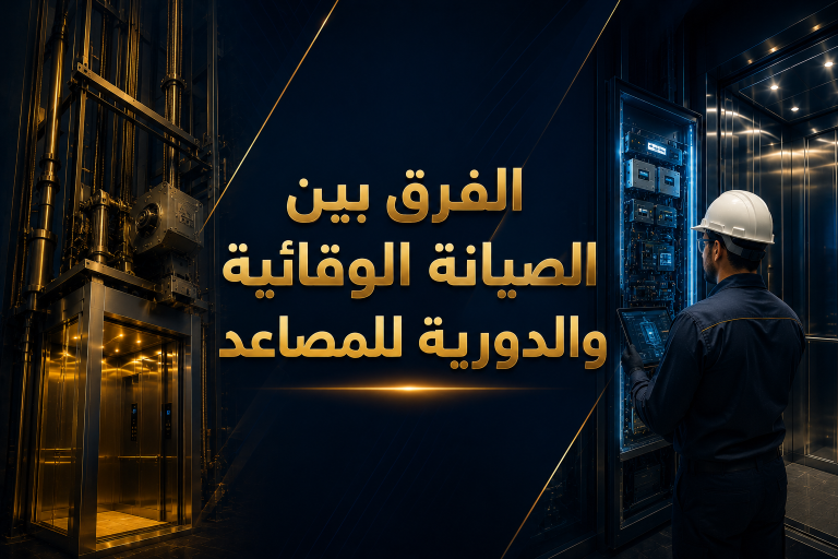 الفرق بين الصيانة الوقائية والدورية للمصاعد وأيهما أفضل؟ دليل شامل 2026